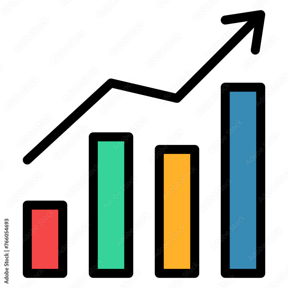 Chart Outline Color Icon Chart Outline Color Icon