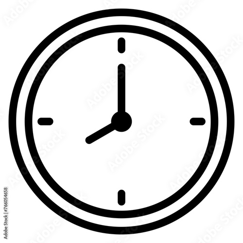 Clock Outline Icon