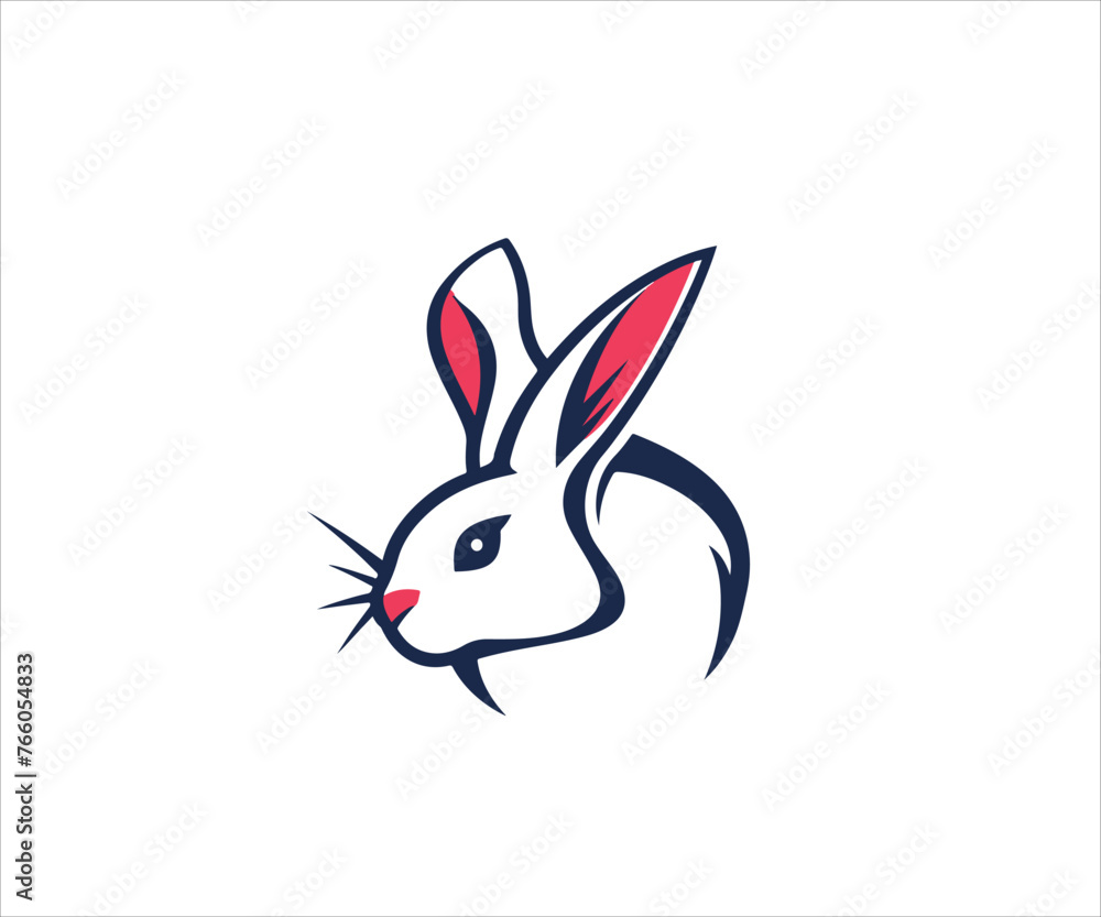 cute rabbit logo design template cute rabbit logo design template