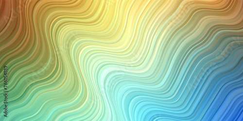 Light Blue, Yellow vector texture with circular arc.