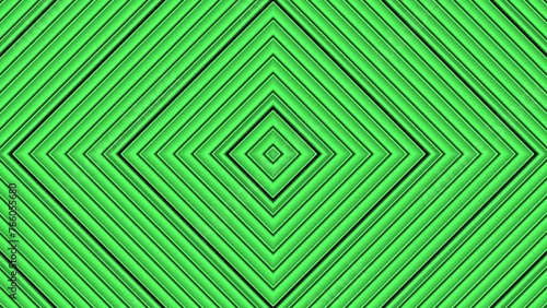 Hypnotic Rhythmic Movement Green Stripes. Relaxing Therapeutic Infinite Loop Animation.