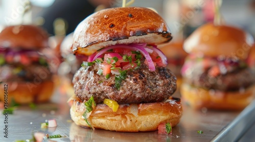 An artisanal burger workshop, where participants learn to grind their meat blends and bake their buns 