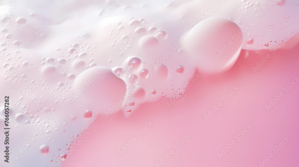 Bubble background with laundry, cleaning service concept