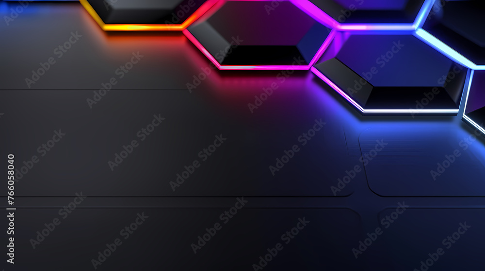 Abstract glowing geometric shapes background Abstract glowing geometric shapes background