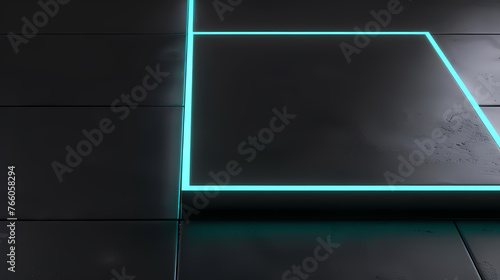 Abstract glowing geometric shapes background