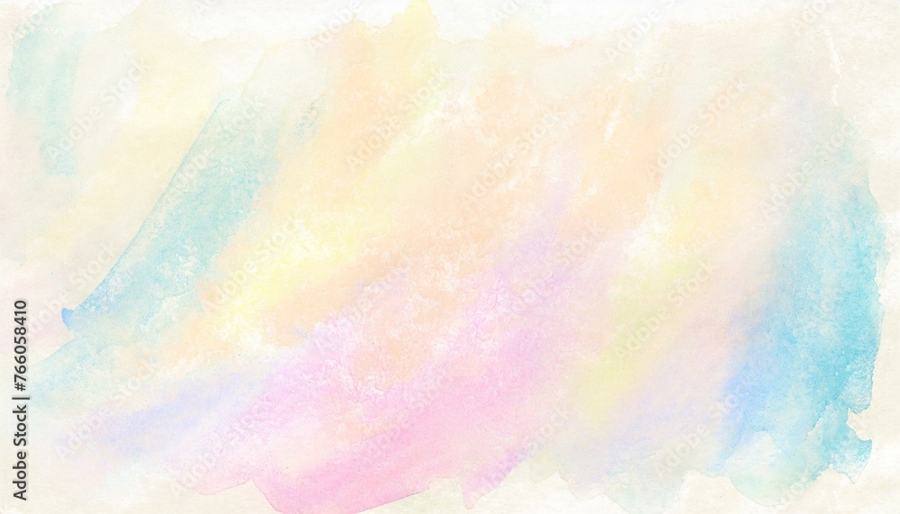 Watercolor style illustration backdrop inspired by a rainbow.