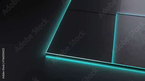 Abstract glowing geometric shapes background