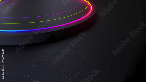 Abstract glowing geometric shapes background