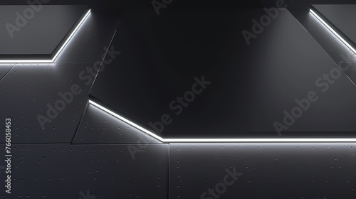 Abstract glowing geometric shapes background