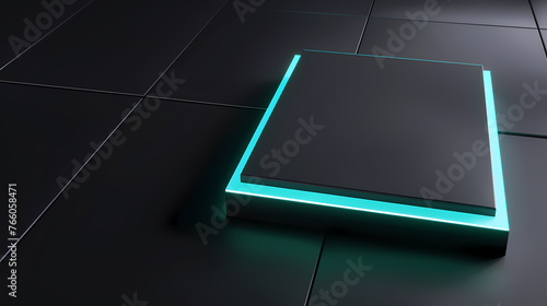 Abstract glowing geometric shapes background