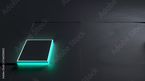 Abstract glowing geometric shapes background