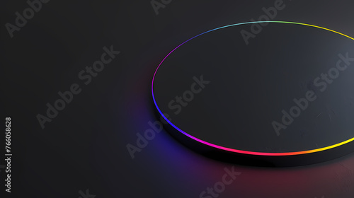 Abstract glowing geometric shapes background