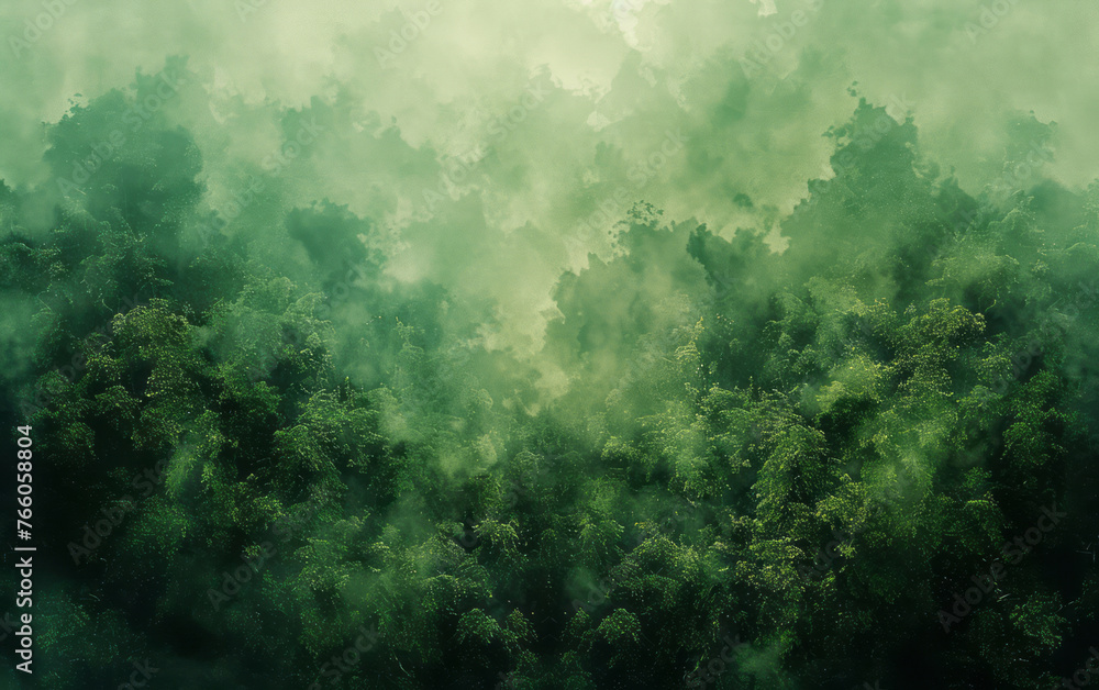 An aerial view of the forests, in an organic minimalism, green, and intricate texture style. An aerial view of the forests, in an organic minimalism, green, and intricate texture style.
