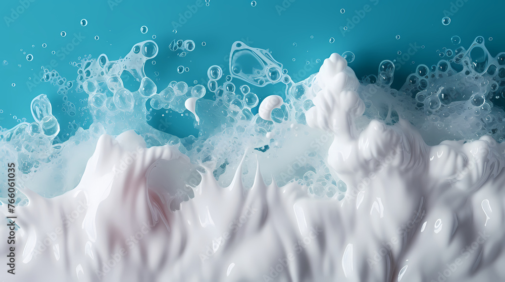 Soap bubbles shampoo texture bath abstract wallpaper background - obrazy, fototapety, plakaty 