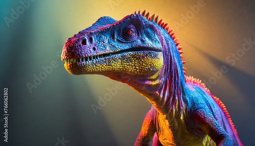 Dinosaurio, Pop art, colorido, Raptor.
