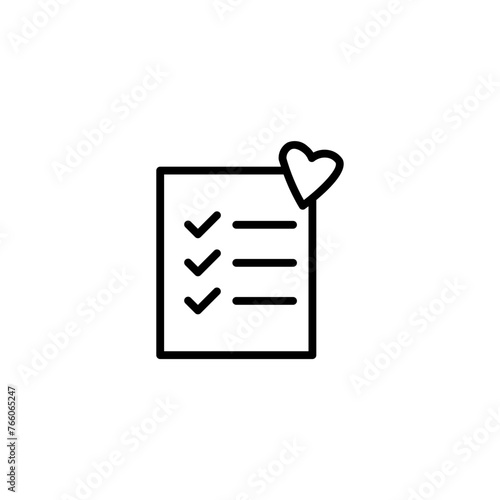 wishlist line icon