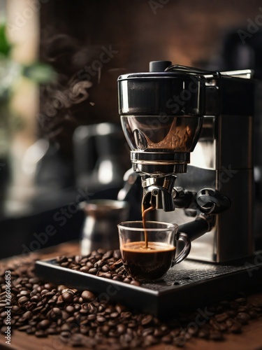coffee brewing background. beautiful photos for posters, banners, web, social media. generative ai
