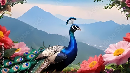 peacock in the forest