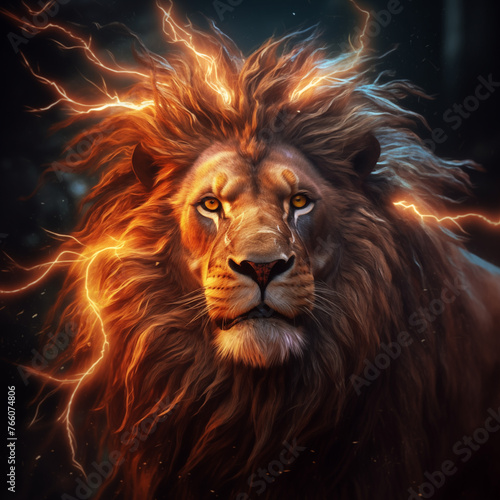 lightening lion