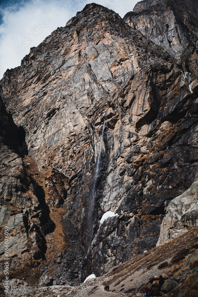 waterfall in the mountain waterfall in the mountain