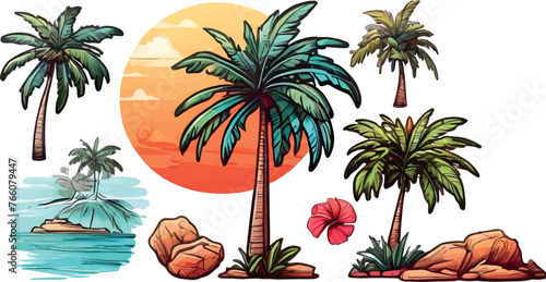 Exotic Coconut Tree Vectors  Island Paradise Illustrations 