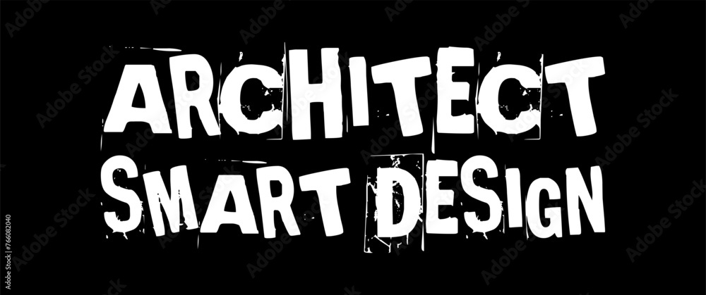 architect smart design typography. design reference: https://s.id/24mqv