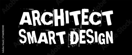 architect smart design typography. design reference: https://s.id/24mqv