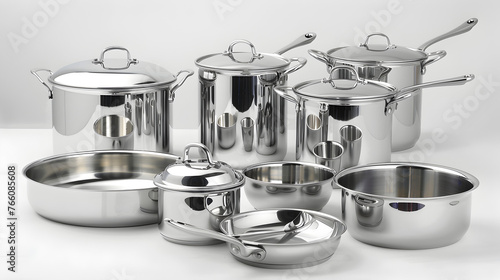 Stainless steel cookware. © Nim