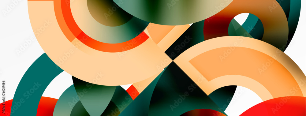 Round elements and circles geometric minimal composition background. Vector Illustration For Wallpaper, Banner, Background, Card, Book Illustration, landing page Round elements and circles geometric minimal composition background. Vector Illustration For Wallpaper, Banner, Background, Card, Book Illustration, landing page