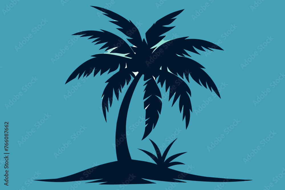 silhouette-vector-of-coconut-tree.