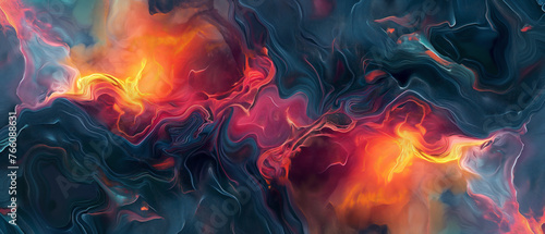 abstract art ,colorful pastel magma with emitting vien,