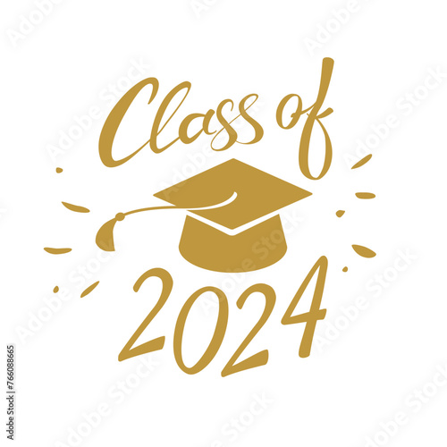 class of 2024 congratulations graduates vector graphic design