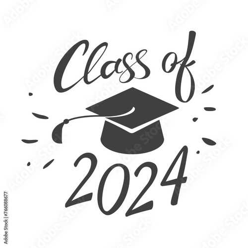 class of 2024 congratulations graduates vector graphic design