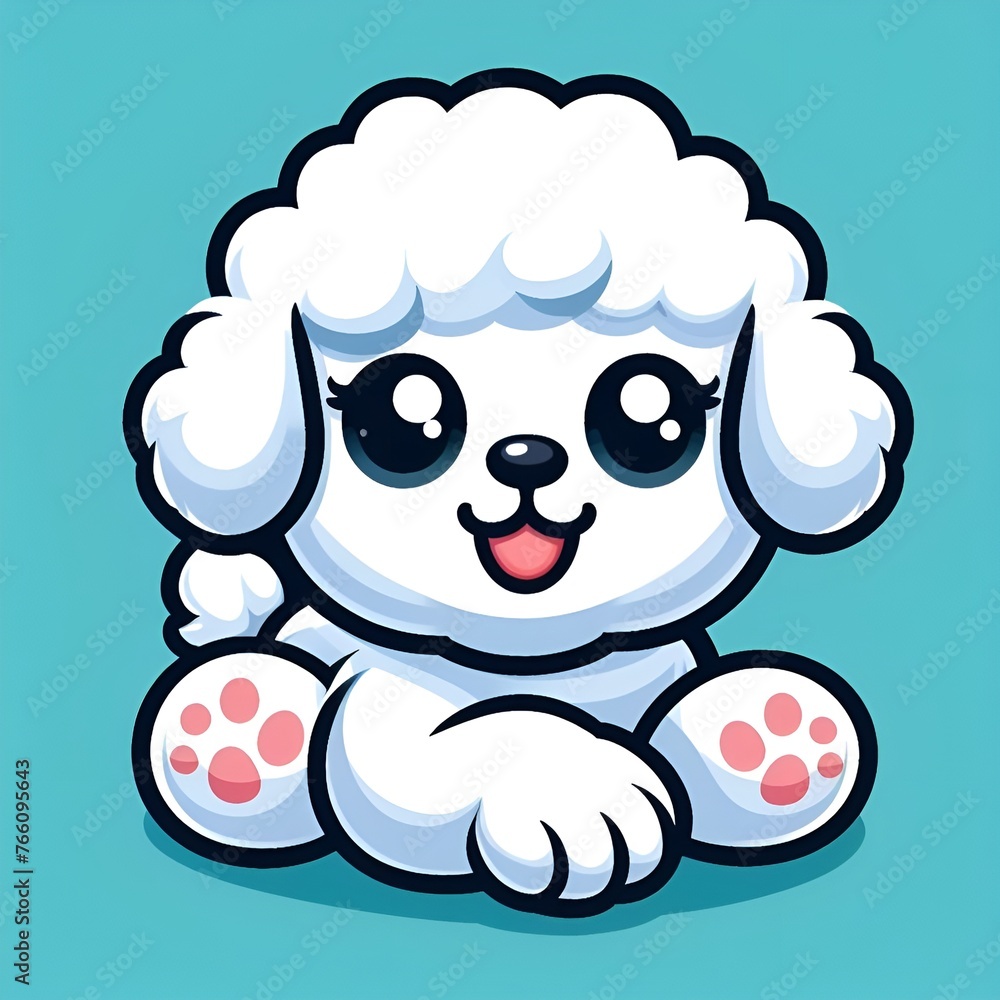 Cute bichon mascot Cute bichon mascot