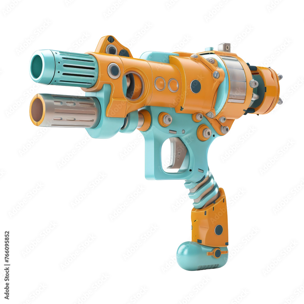 3D rivet gun isolated on transparent background, cut out, png, cartoon style 3D rivet gun isolated on transparent background, cut out, png, cartoon style