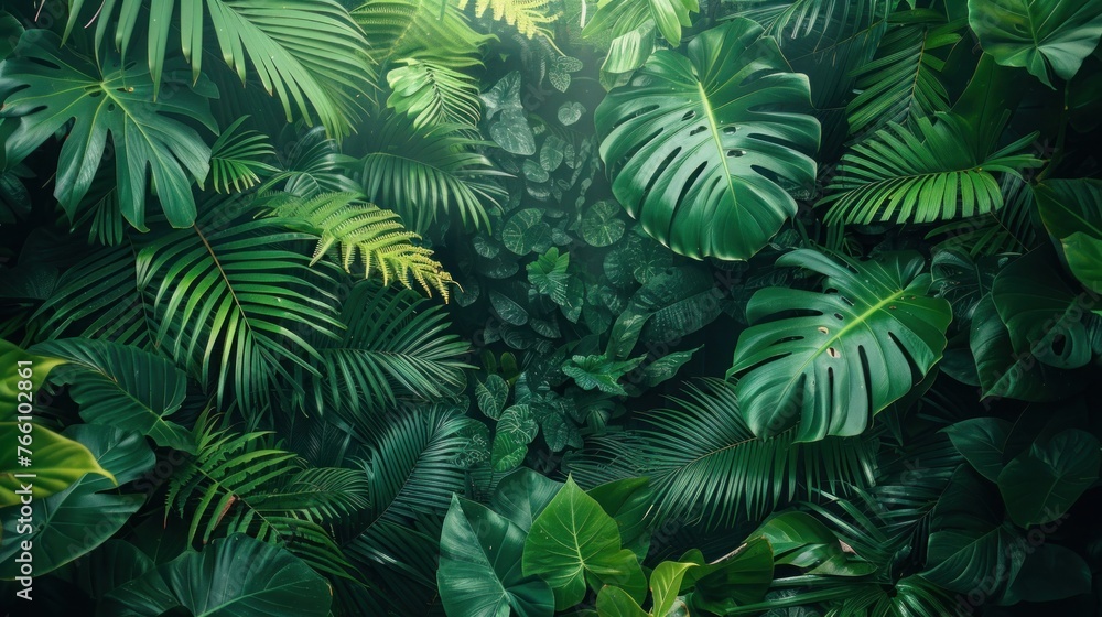 Green Tone Tropical Forest: A Natural Background for Relaxation and Travel - Ideal for Spa and Lifestyle Concept Green Tone Tropical Forest: A Natural Background for Relaxation and Travel - Ideal for Spa and Lifestyle Concept