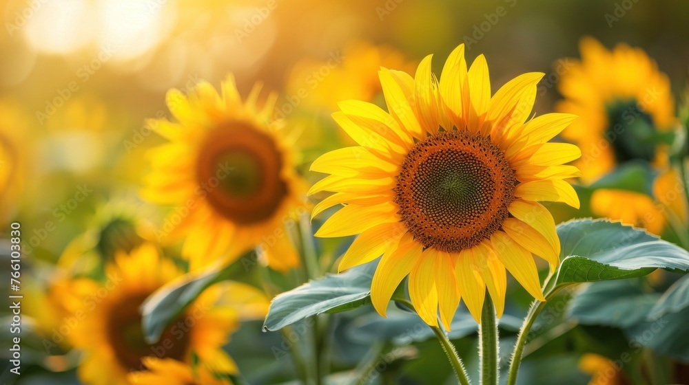 Radiant Sunflowers in Full Bloom: A Vibrant Display of Nature's Beauty Radiant Sunflowers in Full Bloom: A Vibrant Display of Nature's Beauty