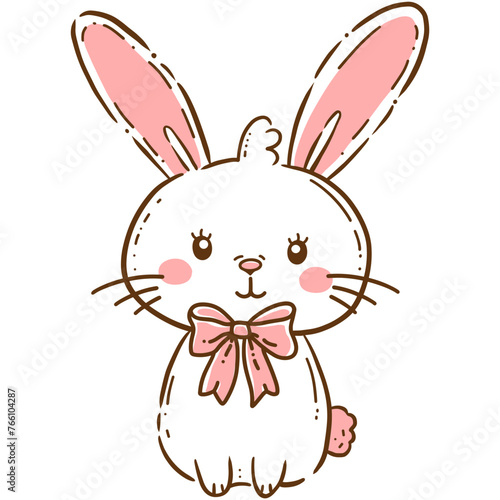Easter bunny Doodle illustration
