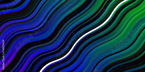 Dark Multicolor vector backdrop with circular arc.