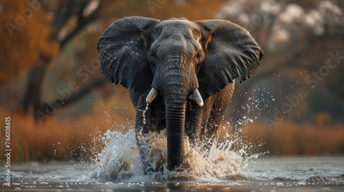 An elephant, Explore the captivating world of wildlife through mesmerizing outdoor photography.