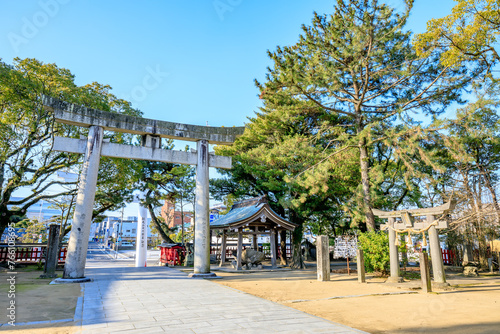 春の唐津神社　佐賀県唐津市　Karatsu Shrine in spring. Saga Pref, Karatsu City. photo