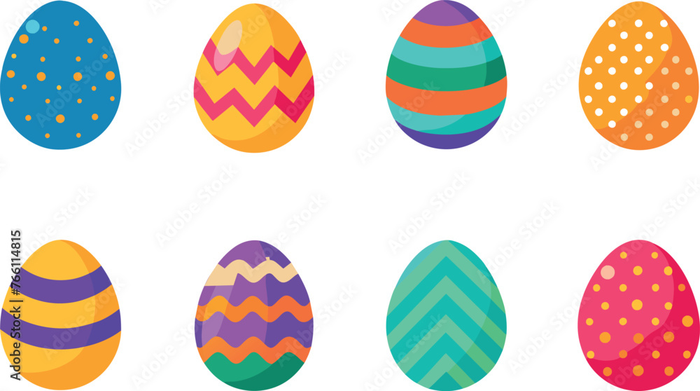 set of easter eggs set of easter eggs