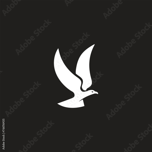Dove Icon Flat Graphic Design 
