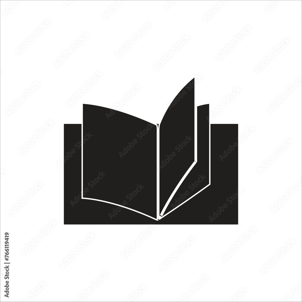 open book vector icon line template open book vector icon line template
