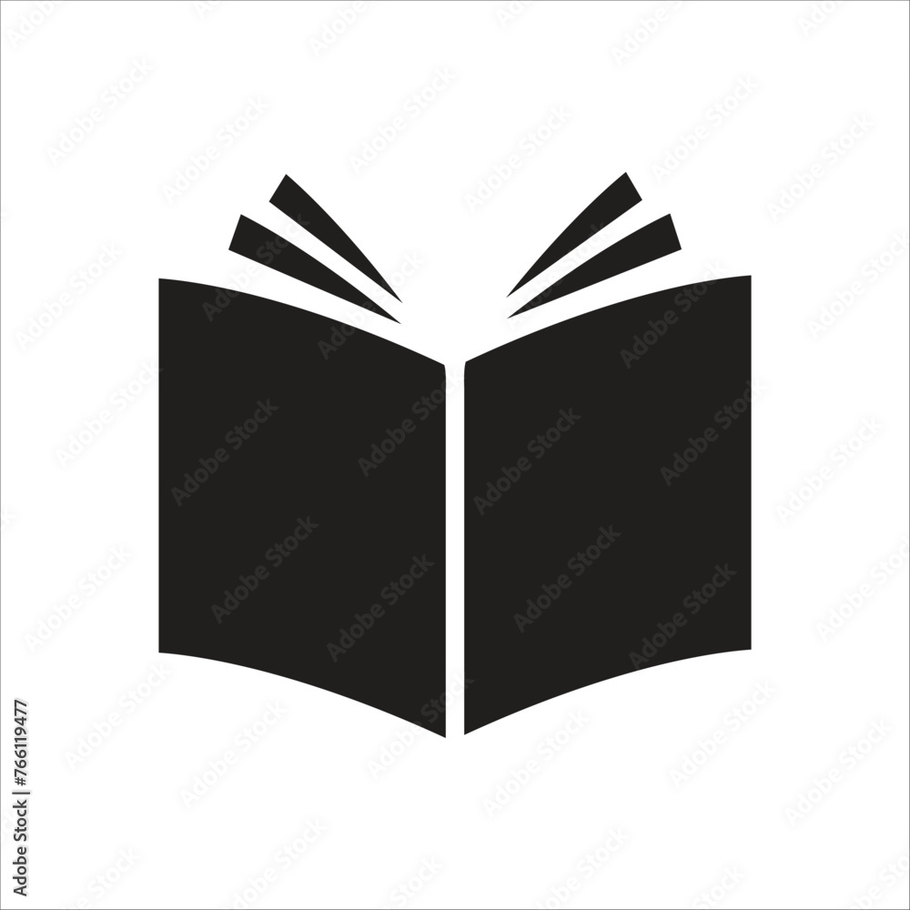 open book vector icon line template open book vector icon line template