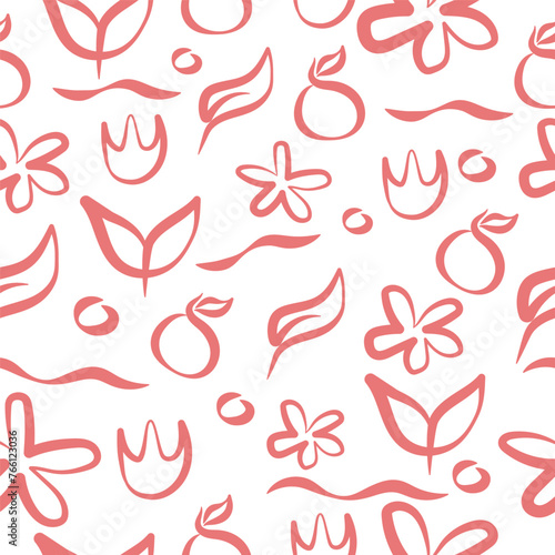 floral seamless pattern © devankastudio