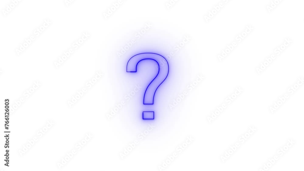 Animated question mark, Why asking. Questioning problem isolated Animated question mark, Why asking. Questioning problem isolated