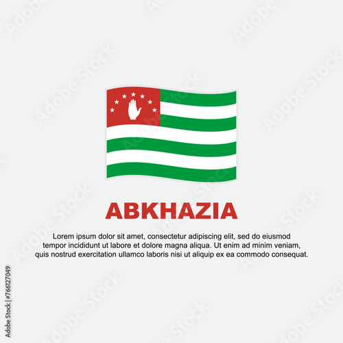 Abkhazia Flag Background Design Template. Abkhazia Independence Day Banner Social Media Post. Abkhazia Background