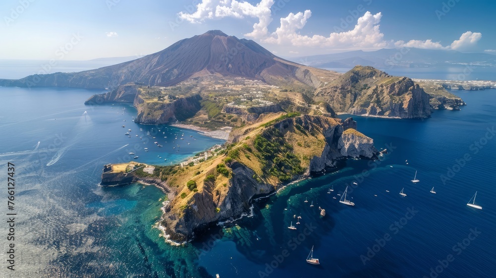 The Aeolian Islands are a group of islands located near Sicily, Italy.