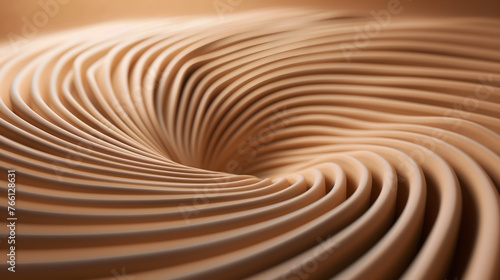 Abstract Chocolate Swirl Background - Creamy Spiral Texture
